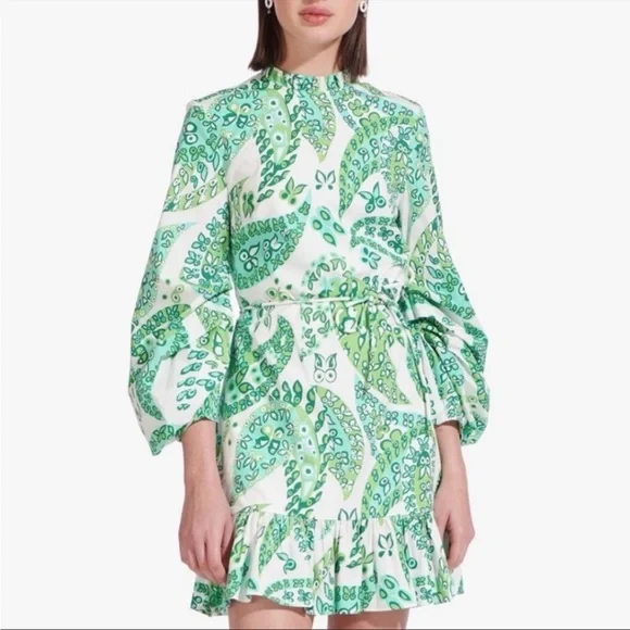 STAUD | Dresses | Staud Carolina Paisley Green White Long Sleeve Dress Size 8 | Poshmark STAUD | Dresses | Staud Carolina Paisley Green White Long Sleeve Dress Size 8 | Poshmark